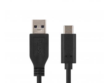 Rychlonabjec kabel USB-A 3.0 / USB-C 3.1 Emos SM7021BL, ern - 1 m