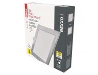 LED vestavn svtidlo NEXXO, tvercov, stbrn, 18W, se zmnou CCT Emos ZD2243