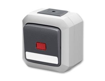 Spna dvojplov se signalizan doutnavkou, s popis. pol., . 2S, IP54, bezr. sv. ABB Variant 3559N-C02512 S - ed