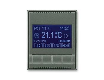 Termostat univerzln programovateln (ovldac jednotka) ABB Time 3292E-A10301 34 - antracitov