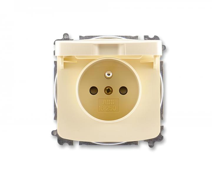 Zsuvka jednonsobn ABB Tango 5519A-A02397 C, IP40, bezroubov, vko - slonov kost