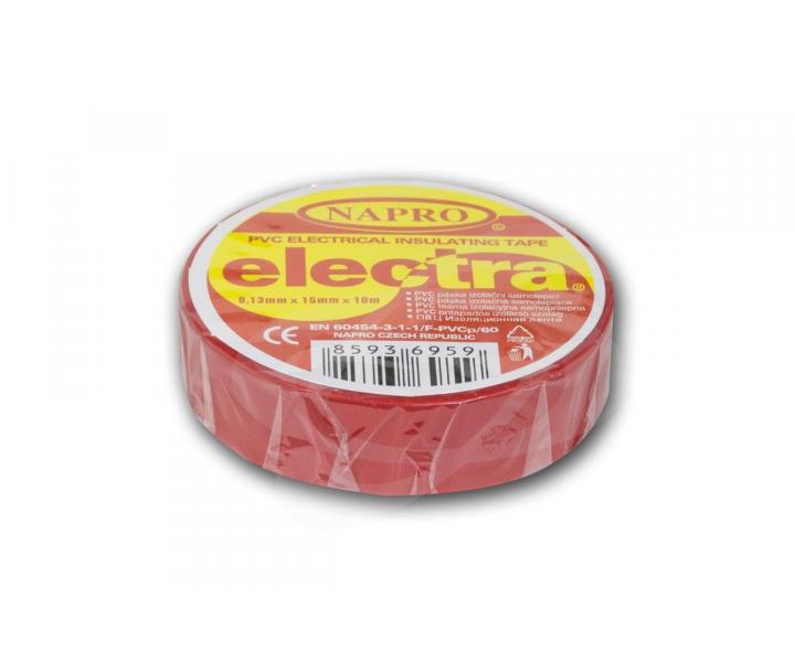 Izolan pska Napro electra PVC 0,13 mm x 15 mm x 10 m, erven