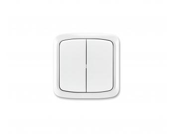 Spna dvojnsobn kompletn ABB Tango 3558A-52940 B, IP44, azen 6+6 - bl