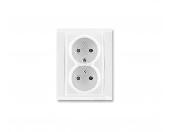 Z�suvka dvojn�sobn� ABB Element-Time 5512F-C02359 03, s clonkami - b�l�