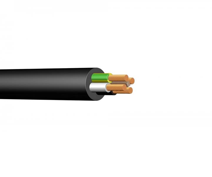 Kabel pryov H07RN-F, 7Gx4, Meinhart, ern - 1 m