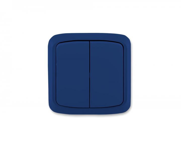 Sp�na� dvojn�sobn� kompletn� ABB Tango 3558A-05940 M, IP44, �azen� 5 - tmavomodr�