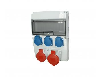 Rozvodnice na omtku AEP RSJ-0113, IP66, 11 modul (1x11), 1x32A 5P, 1x16A 5P, 3x230 V