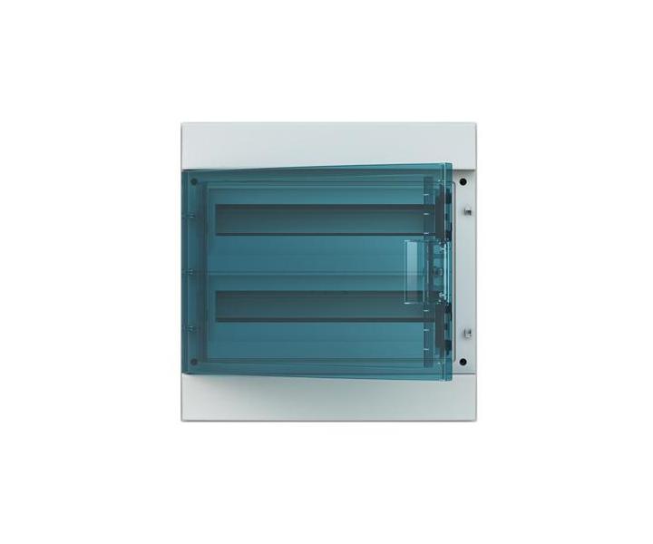 Rozvodnice nstn, 36 Modul (18x2), plastov prhledn dvka, kryt IP65, ada Mistral65, vetn svorek N+PE (26 + 26) ABB 1S