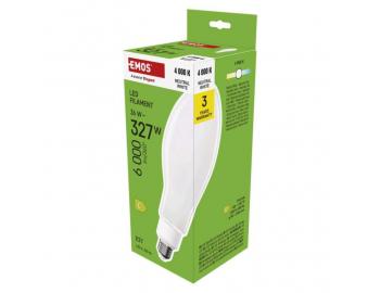 LED rovka Filament ED90 / E27 / 36 W (327 W) / 6 000 lm / neutrln bl Emos ZF5751