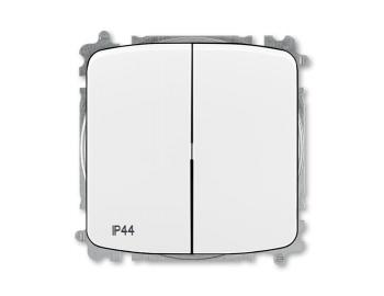 Pepna dvojit stdav, s krytem, azen 6+6, IP44, bezroubov svorky ABB Tango 3559A-A52940 B - bl