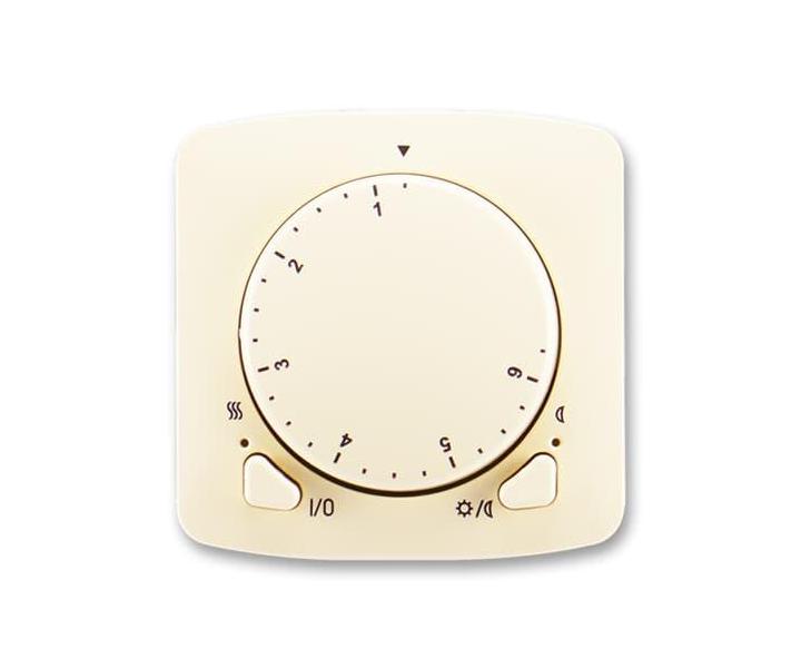 Termostat univerzln s otonm nastavenm teploty (ovl. jednotka) ABB Tango 3292A-A10101 C - slonov kost