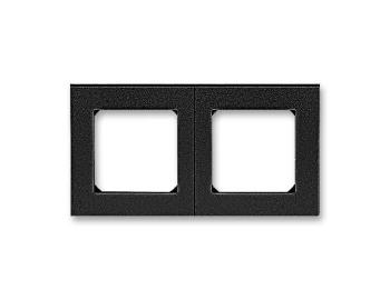 Rmeek dvojnsobn, pro vodorovnou i svislou mont ABB Levit 3901H-A05020 63 - onyx/kouov ern