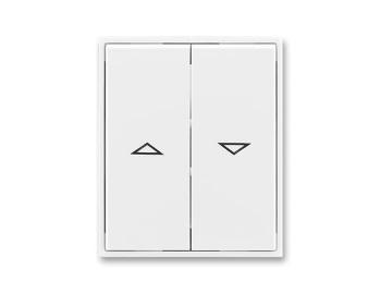 Kryt spnae aluziovho kolbkovho, dlen, s potiskem ABB Element 3558E-A00662 03 - bl/bl