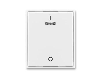 Kryt jednoduch s potiskem a irm przorem (pro spnae az. 3S) ABB Element 3558E-A00933 03 - bl/bl