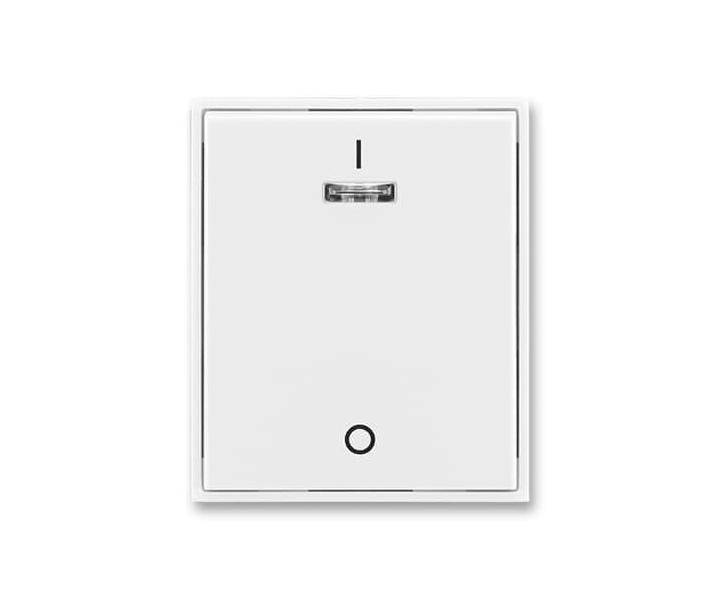 Kryt jednoduch s potiskem a irm przorem (pro spnae az. 3S) ABB Element 3558E-A00933 03 - bl/bl