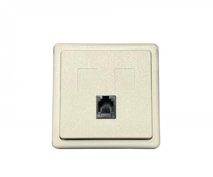 Jednonsobn telefonn zsuvka ABB Classic 5013C-0210 B2 - tlumen bl