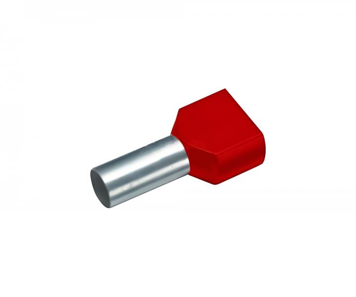 Dutinka lisovac s dvojitou izolac GPH DID 1,5-12, prmr 1,5 mm2 - erven