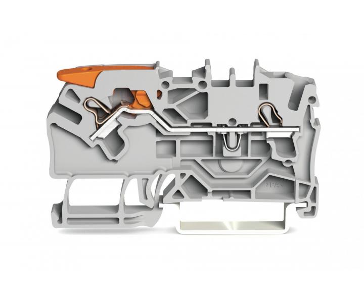 Svorka prchoz na DIN litu Wago 2102-1201 - 2,5 mm2