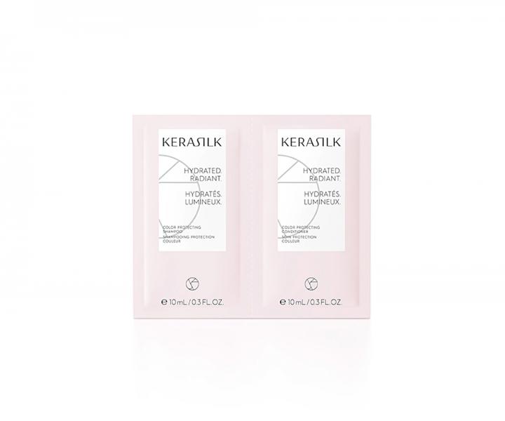Hydratan ampon a kondicionr pro barven vlasy Kerasilk Color Protecting - 2 x 10 ml (bonus)