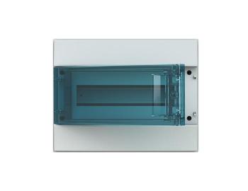 Rozvodnice nstn, 12 Modul, plastov prhledn dvka, kryt IP65, ada Mistral65, vetn svorek N+PE (11 + 11) ABB 1SLM00650