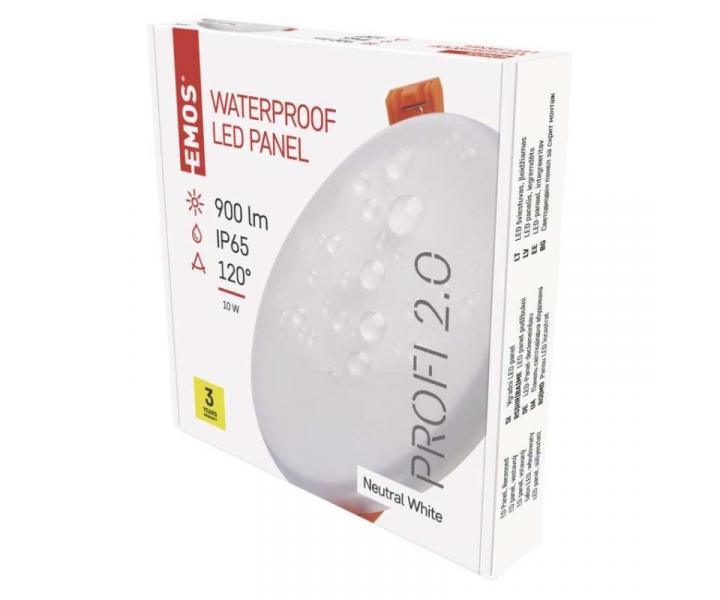 LED vestavn svtidlo VIXXO, kruhov, bl, 10W neutr. b., IP65 Emos ZV1132