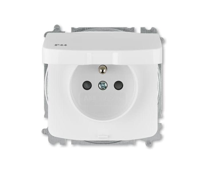 Zsuvka jednonsobn s clonkami, s vkem, IP44, bezroubov svorky ABB Tango 5519A-A02997 B - bl