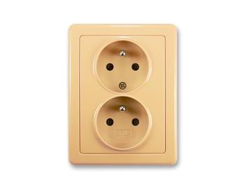 Zsuvka dvojnsobn s ochrannmi kolky ABB Swing 5512G-C02349 D1 - bov