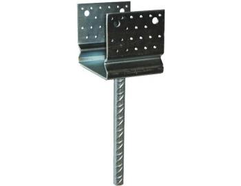 Kotevn patka do betonu U 120x120x120mm, M20, zinek