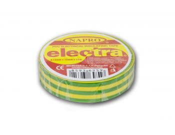 Izolan pska Napro electra PVC 0,13 mm x 15 mm x 10 m, zeleno-lut