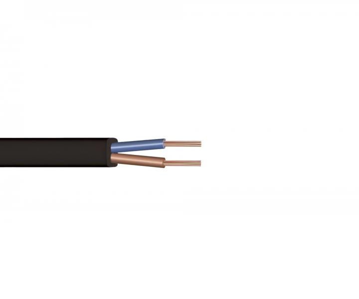 Kabel CYLY H03VVH2-F 2x0,50 NKT, ploch - ern