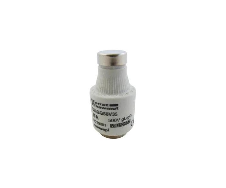 Pojistkov vloka Mersen C214063, velikost DIII, gG, 35AT, 500V - ern