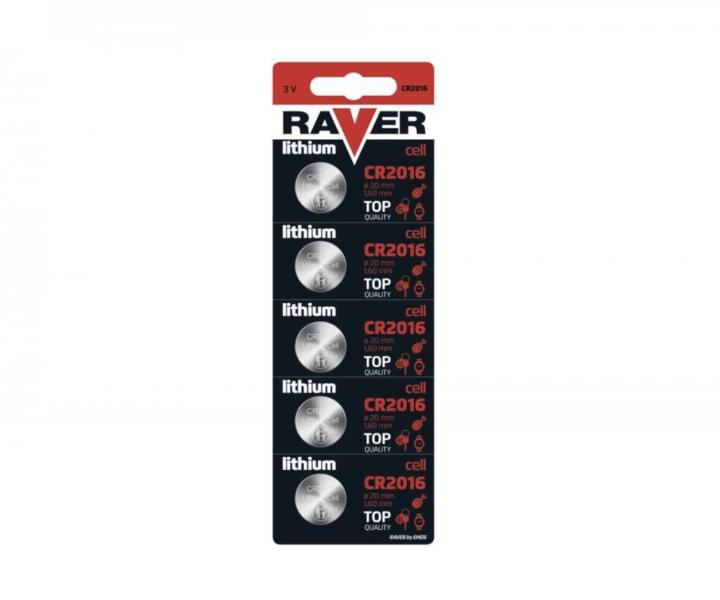 Lithiov knoflkov baterie Raver CR2016 - 1 ks
