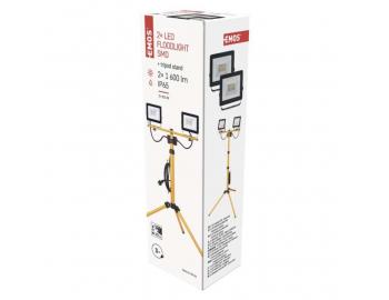 LED reflektor HOBBY SLIM, 2 20,5W + trojnoka, lut, neutrln bl Emos ZS2221.2