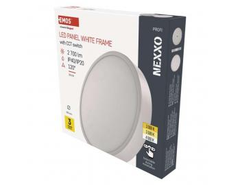 LED pisazen svtidlo NEXXO, kruhov, bl, 28,5W, se zmnou CCT Emos ZM5153