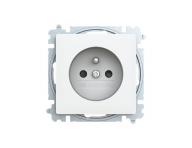 Zsuvka jednonsobn s ochrannm kolkem, s clonkami (typ 6619) ABB Zoni 6619T-A06657 240 - matn bl