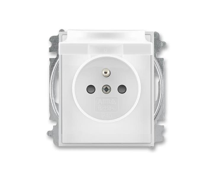 Zsuvka jednonsobn, chrnn, s clonkami a vkem, s bezroub. sv. ABB Element 5519E-A02397 01 - bl/ledov bl