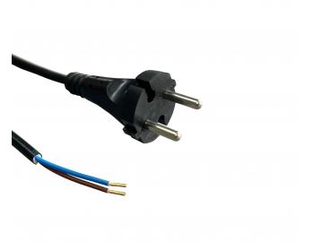 Flexo ra pry 942151-1-52/5, 2x1,5, dutinky, rovn vidlice, ern - 5 m