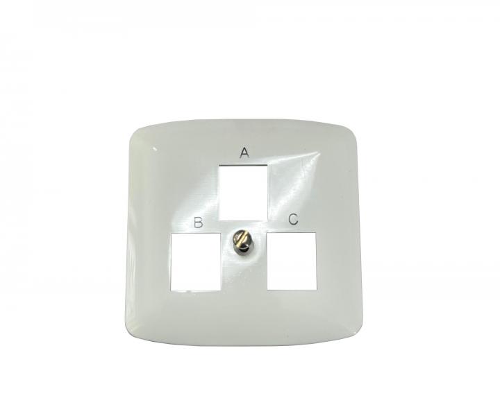 Kryt zsuvky trojnsobn telefonn ABB Tango 5013A-A120 B - bl