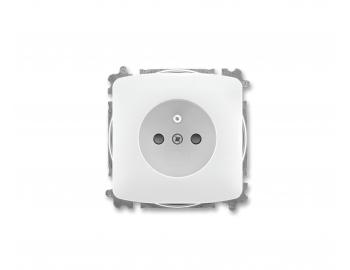 Z�suvka bez�roubov� jednon�sobn� ABB Tango 5519A-A02357 B, s clonkami - b�l�