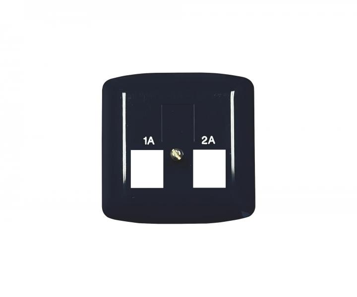 Kryt z�suvky telefonn�, dvojn�sobn� ABB Tango 5013A-A119M - tmavomodr�