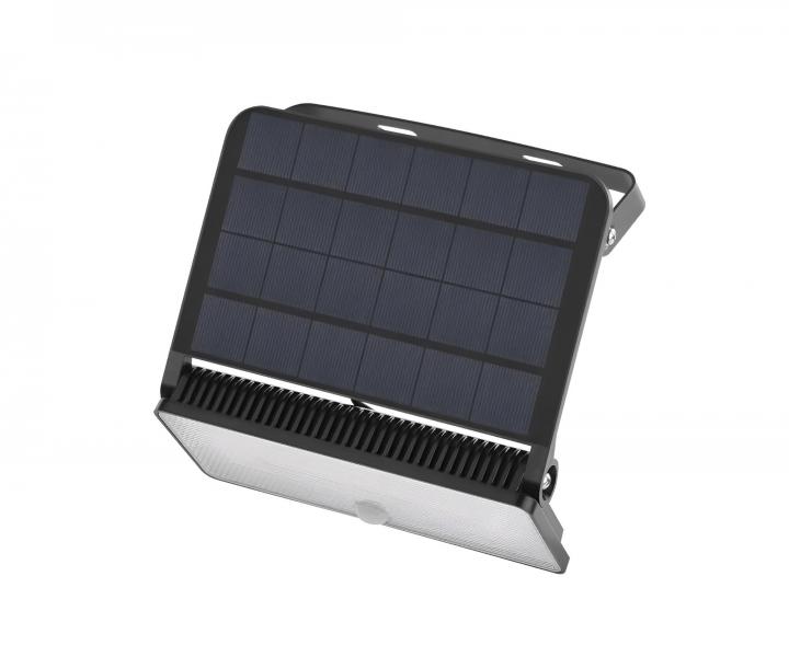 Solrn LED reflektor s pohybovm idlem Emos Solo ZG122S, IP54, 1600 lm, ern - neutrln bl