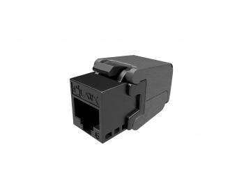 Konektor/keystone CAT6 UTP Solarix SXKJ-6-UTP-BK-SA, samoezn, datov zsuvka RJ45 - ern