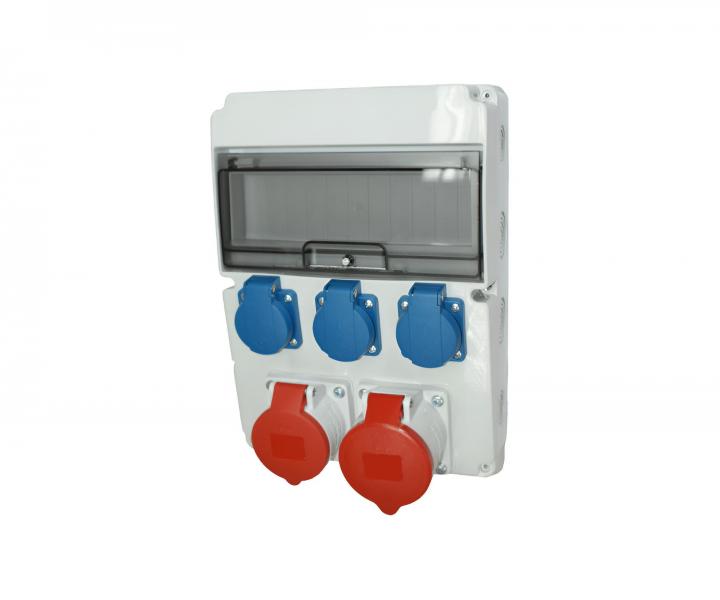 Rozvodnice na omtku AEP RSJ-0113, IP66, 11 modul (1x11), 1x32A 5P, 1x16A 5P, 3x230 V