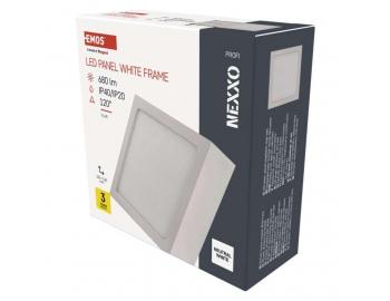 LED pisazen svtidlo NEXXO, tvercov, bl, 7,6W, neutrln bl Emos ZM6125