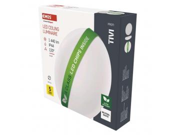 LED pisazen svtidlo TIVI, A CLASS, kruhov bl 8,6W, IP44, neutrln bl Emos ZM3406
