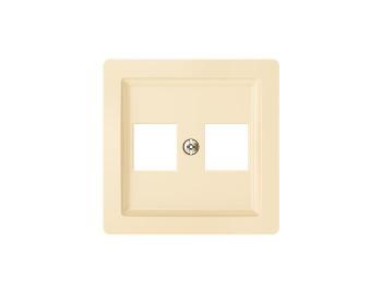 Kryt zsuvky komunikan pm (2x), s kovovm upevovacm tmenem ABB Swing 5014G-A02018 C1 - krmov
