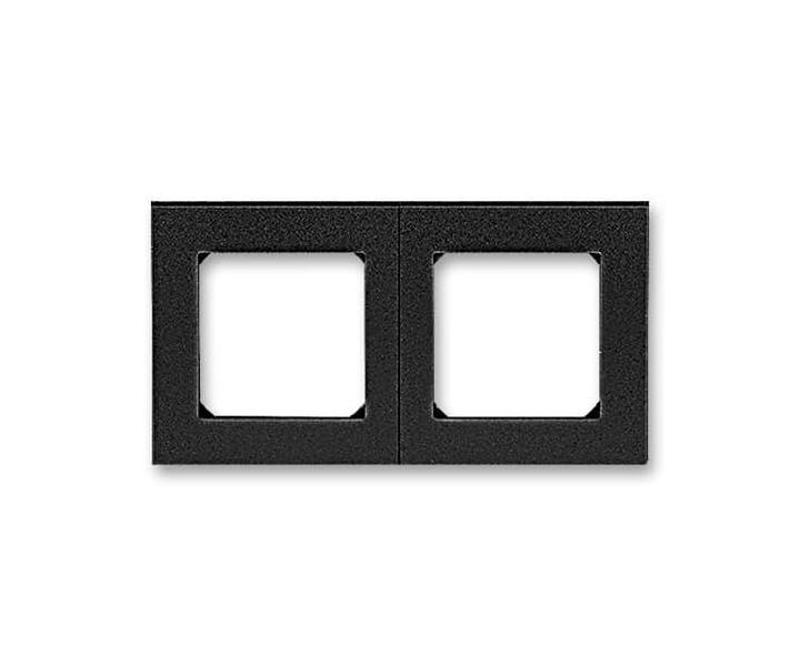 Rmeek dvojnsobn, pro vodorovnou i svislou mont ABB Levit 3901H-A05020 63 - onyx/kouov ern