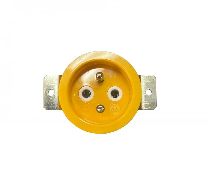 Reflexn� vestavn� z�suvka ABB 5517-2312 Y, 220 V, 16 A - �lut�