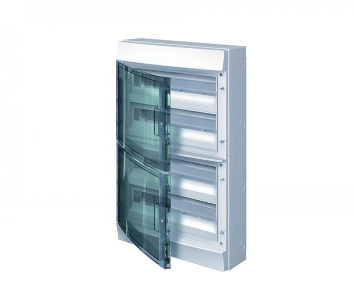Rozvodnice na omtku ABB 65P18X42A, IP65, 72 modul (4x18), plastov dvka, ada Mistral65, vetn svorek N+PE (11+11)