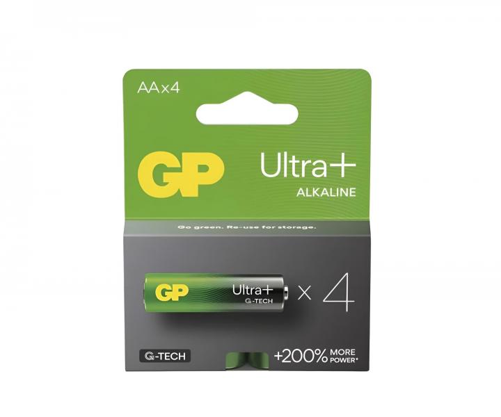 Alkalick baterie GP Ultra Plus AA (LR6) - 4 ks